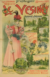 Plakat for Western Railways to Le Vesinet, ca. 1895-1900